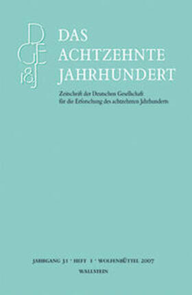Zelle | Das achtzehnte Jahrhundert 31/1 | Buch | 978-3-89244-971-3 | sack.de