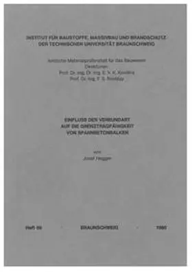Hegger |  Einfluss der Verbundart auf die Grenztragfähigkeit von Spannbetonbalken | Buch |  Sack Fachmedien