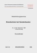 Hosser |  Weiterbildungsseminar Brandschutz bei Sonderbauten | Buch |  Sack Fachmedien