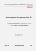 Hosser |  Braunschweiger Brandschutz-Tage '01: 9. Fachseminar Brandschutz - Forschung und Praxis | Buch |  Sack Fachmedien