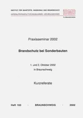 Hosser |  Praxisseminar Brandschutz bei Sonderbauten 2002 | Buch |  Sack Fachmedien