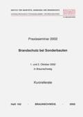 Hosser |  Praxisseminar Brandschutz bei Sonderbauten 2002 | Buch |  Sack Fachmedien