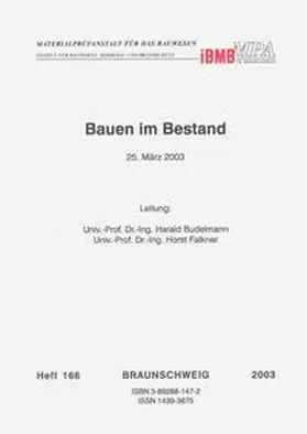 Budelmann / Falkner |  Bauen im Bestand | Buch |  Sack Fachmedien