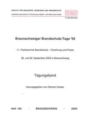 Hosser |  Braunschweiger Brandschutz-Tage ´05 | Buch |  Sack Fachmedien