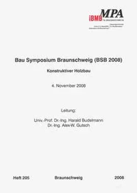 Budelmann / Gutsch |  Bau Symposium Braunschweig (BSB 2008) | Buch |  Sack Fachmedien
