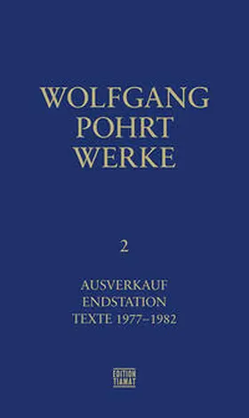 Pohrt / Bittermann |  Werke Band 2 | Buch |  Sack Fachmedien