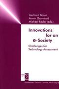 Banse / Grunwald / Rader |  Innovations for an e-Society | Buch |  Sack Fachmedien