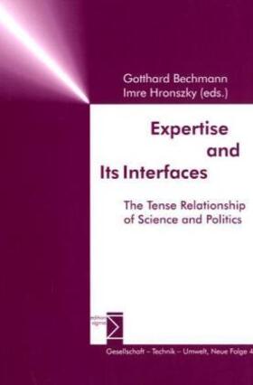 Bechmann / Hronszky |  Expertise and Its Interfaces | Buch |  Sack Fachmedien