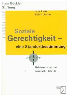 Becker / Hauser |  Soziale Gerechtigkeit – eine Standortbestimmung | Buch |  Sack Fachmedien