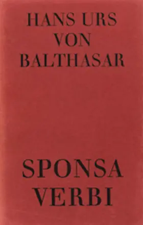 Balthasar |  Sponsa Verbi | Buch |  Sack Fachmedien