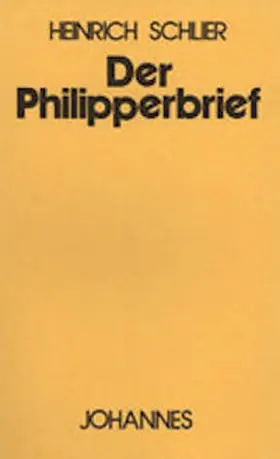 Schlier |  Der Philipperbrief | Buch |  Sack Fachmedien