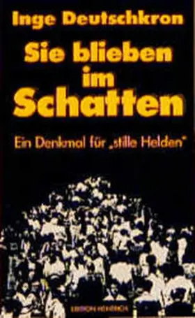 Deutschkron |  Sie blieben im Schatten | Buch |  Sack Fachmedien
