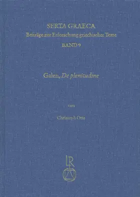 Otte |  Galen. De plenitudine | Buch |  Sack Fachmedien