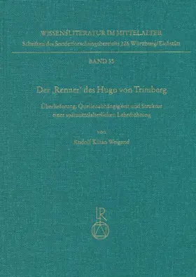 Weigand |  Der »Renner« des Hugo von Trimberg | Buch |  Sack Fachmedien