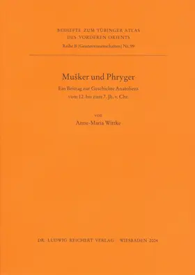 Wittke |  Musker und Phryger | Buch |  Sack Fachmedien
