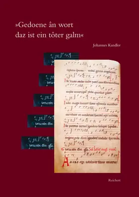 Kandler |  »Gedoene an wort daz ist ein toter galm« | Buch |  Sack Fachmedien