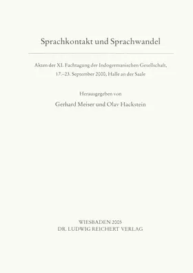 Meiser / Hackstein |  Sprachkontakt und Sprachwandel | Buch |  Sack Fachmedien