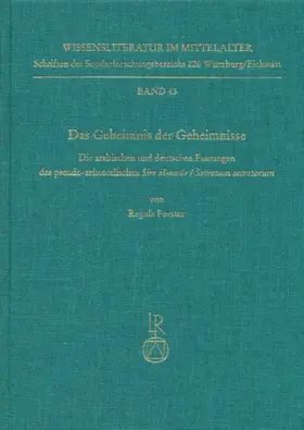 Forster |  Forster, R: Geheimnis der Geheimnisse | Buch |  Sack Fachmedien