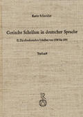 Schneider |  Gotische Schriften in deutscher Sprache | Buch |  Sack Fachmedien