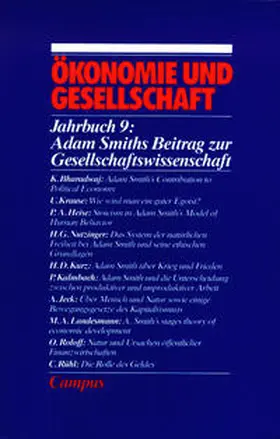 Gijsel / Gerlach / Glombowski |  Ökonomie und Gesellschaft / Adam Smith über Ökonomie und Gesellschaft | Buch |  Sack Fachmedien