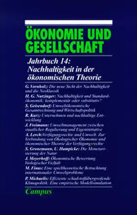 Gijsel / Gerlach / Glombowski |  Ökonomie und Gesellschaft / Nachhaltigkeit in der ökonomischen Theorie | Buch |  Sack Fachmedien