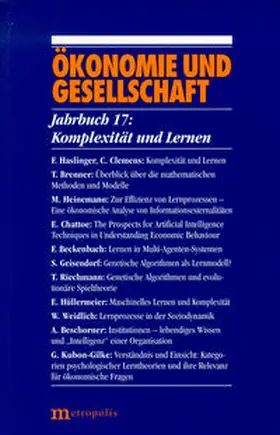Gijsel / Gerlach / Glombowski |  Ökonomie und Gesellschaft / Komplexität und Lernen | Buch |  Sack Fachmedien