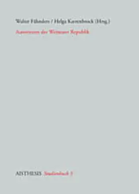 Fähnders / Karrenbrock |  Autorinnen der Weimarer Republik | Buch |  Sack Fachmedien