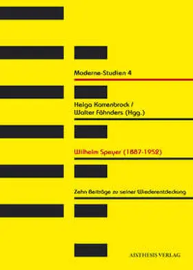 Fähndrich / Karrenbrock |  Wilhelm Speyer (1887-1952) | Buch |  Sack Fachmedien