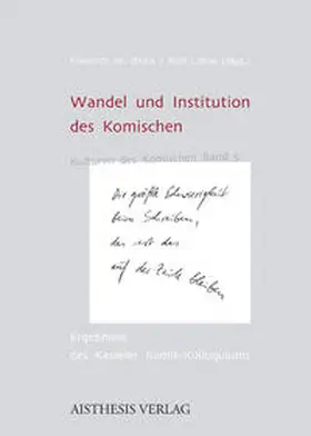 Block / Lohse |  Wandel und Institution des Komischen | Buch |  Sack Fachmedien