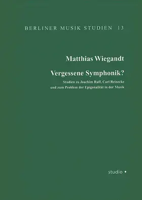 Wiegandt |  Vergessene Symphonik? Studien zu Joachim Raff, Carl Reinecke und zum Problem der Epigonalität in der Musik | Buch |  Sack Fachmedien