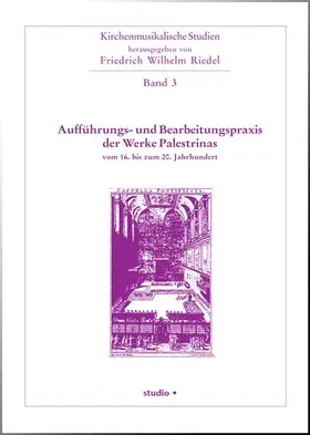 Riedel |  Aufführungs- und Bearbeitungspraxis der Werke Palestinas vom 16. bis zum 20. Jahrhundert | Buch |  Sack Fachmedien