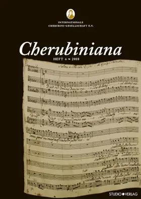 Internationale Cherubini-Gesellschaft e. V. |  Cherubiniana 6 | Buch |  Sack Fachmedien