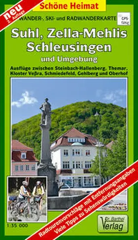 Verlag Dr. Barthel |  Suhl, Zella-Mehlis und Umgebung 1 : 35 000. Radwander- und Wanderkarte | Sonstiges |  Sack Fachmedien