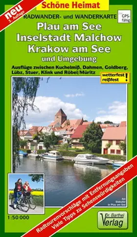 Verlag Dr. Barthel |  Plau am See, Malchow, Krakow am See und Umgebung Radwander- und Wanderkarte 1 : 50 000 | Sonstiges |  Sack Fachmedien