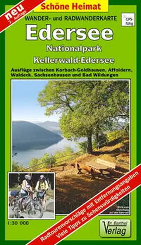 Verlag Dr. Barthel |  Wander- und Radwanderkarte Edersee, Nationalpark Kellerwald-Edersee | Sonstiges |  Sack Fachmedien