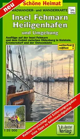 Verlag Dr. Barthel |  Radwander- und Wanderkarte Insel Fehmarn, Heiligenhafen und Umgebung | Sonstiges |  Sack Fachmedien