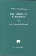 Beer-Hofmann / Eke / Helmes |  Die Historie von König David | Buch |  Sack Fachmedien