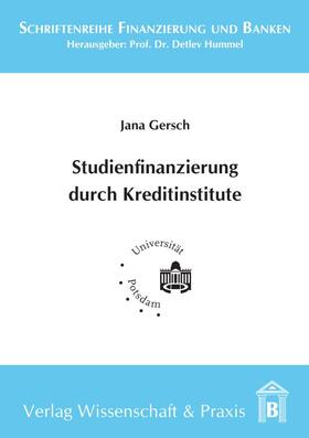 Gersch | Studienfinanzierung durch Kreditinstitute. | E-Book | sack.de