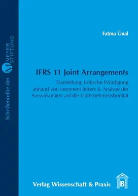 Ünal |  IFRS 11 Joint Arrangements. | eBook | Sack Fachmedien