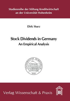 Sturz | Stock Dividends in Germany. | E-Book | sack.de