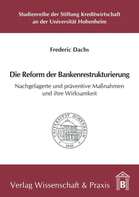 Dachs | Die Reform der Bankenrestrukturierung. | E-Book | www.sack.de