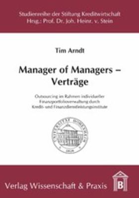 Arndt | Manager of Managers – Verträge. | E-Book | sack.de
