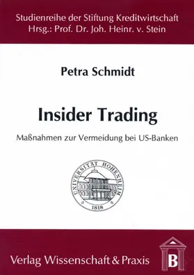 Schmidt | Insider Trading. | E-Book | www.sack.de