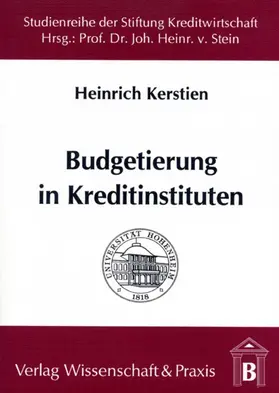 Kerstien | Budgetierung in Kreditinstituten. | E-Book | www.sack.de
