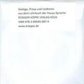 Jungraithmayr / Möhlig / Storch |  Dialoge, Prosa und Liedtexte aus dem Lehrbuch der Hausa-Sprache | Sonstiges |  Sack Fachmedien