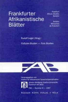 Leger | Fulfulde-Studien / Fula Studies | Buch | 978-3-89645-011-1 | www.sack.de