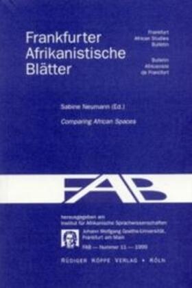 Neumann | Comparing African Spaces | Buch | 978-3-89645-013-5 | sack.de