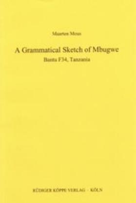 Mous | A Grammatical Sketch of Mbugwe | Buch | 978-3-89645-048-7 | sack.de