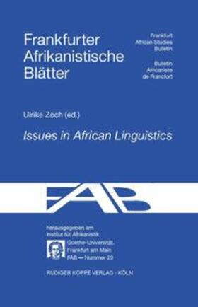 Zoch | Issues in African Languages and Linguistics | Buch | 978-3-89645-365-5 | sack.de