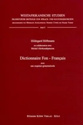 Höftmann |  Dictionnaire Fon–Français | Buch |  Sack Fachmedien